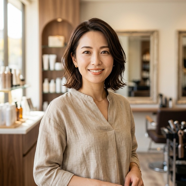 （イメージ）美容室オーナー